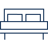 Mattress icon for mattress disposal recommendation.