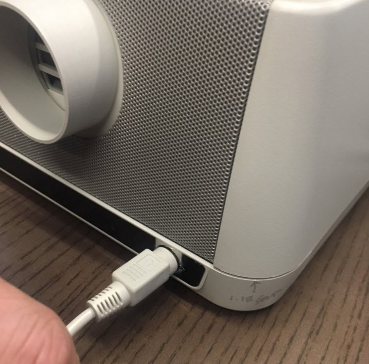 Checking connections on a DualTemp fan.