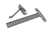 Headboard bracket channel and flange