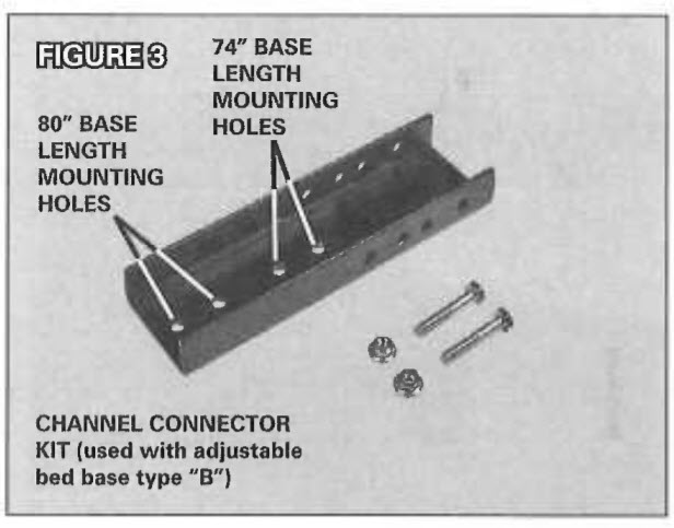 Image showing mounting holes on an adjustable base.