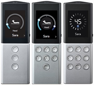 Tradtional Black and Silver Sleep Number Remotes
