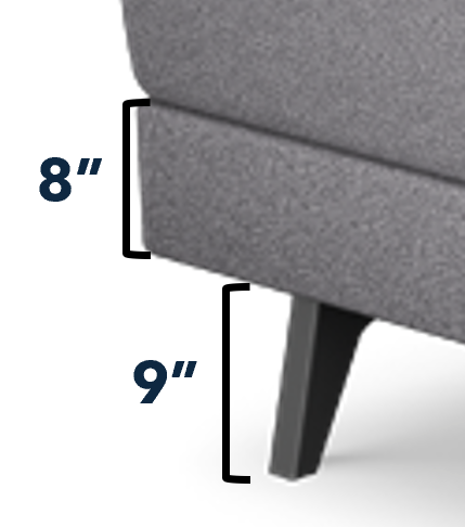 Integrated Base with legs dimensions