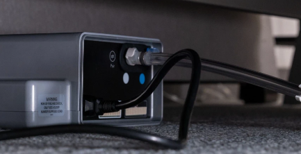 An image of the Smart Control System located on the floor, under the mattress.