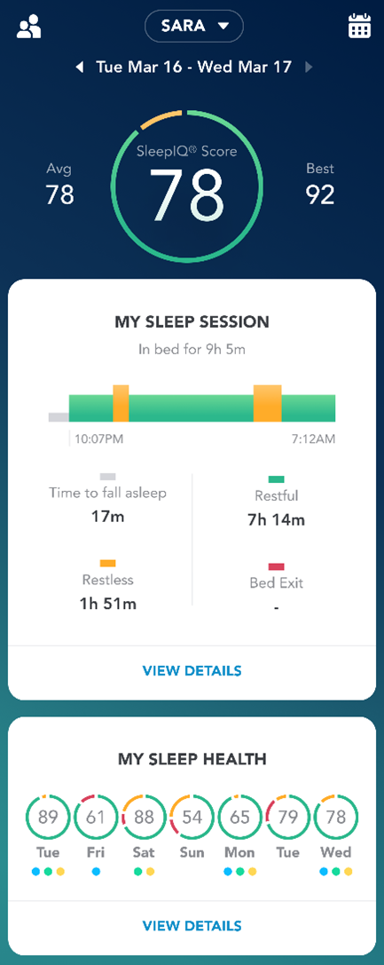My Sleep Session screenshot.
